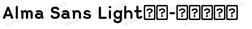 Alma Sans Light字体字体转换